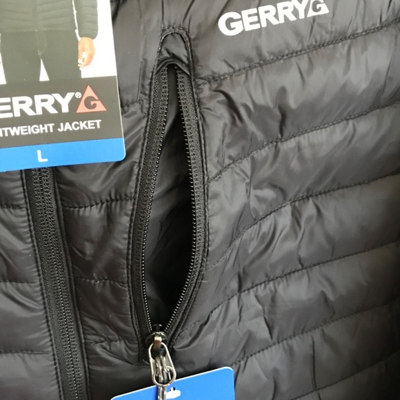 COPY - GERRY Lightweight Puffer Jacket NWT Black Men’s Size Large/tag’s removed - Picture 5 of 16